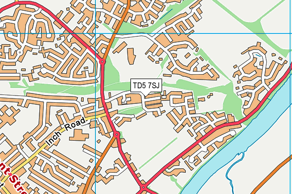 TD5 7SJ map - OS VectorMap District (Ordnance Survey)