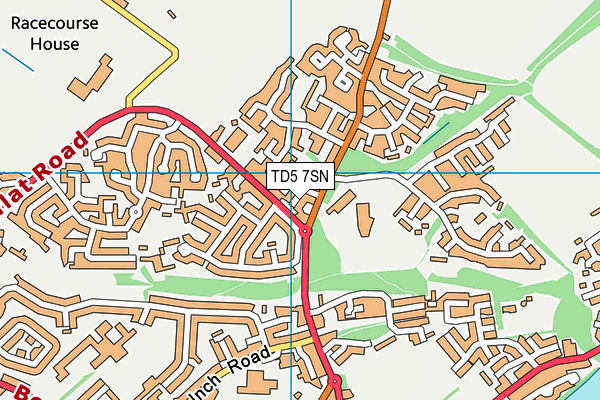 TD5 7SN map - OS VectorMap District (Ordnance Survey)