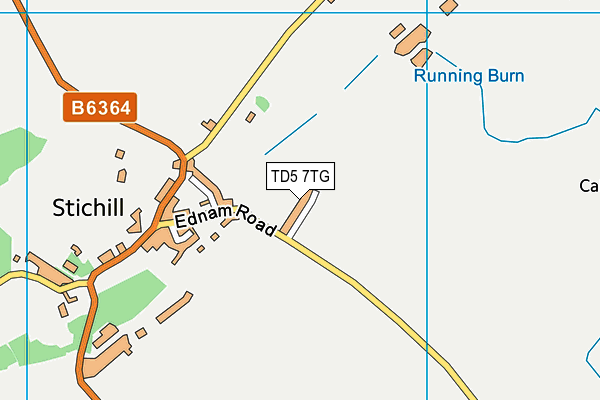 TD5 7TG map - OS VectorMap District (Ordnance Survey)