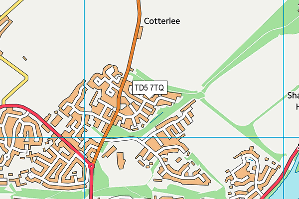 TD5 7TQ map - OS VectorMap District (Ordnance Survey)