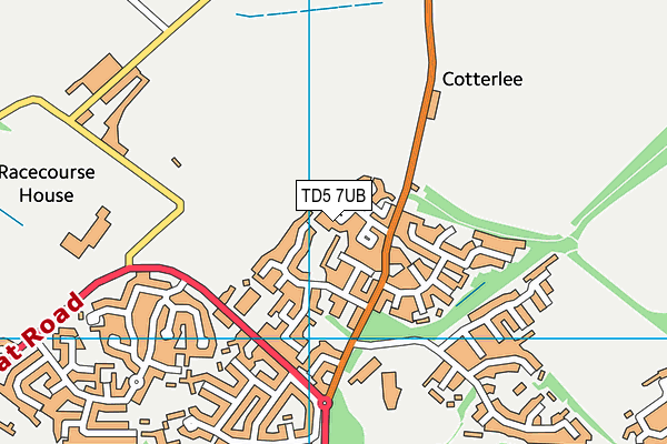 TD5 7UB map - OS VectorMap District (Ordnance Survey)