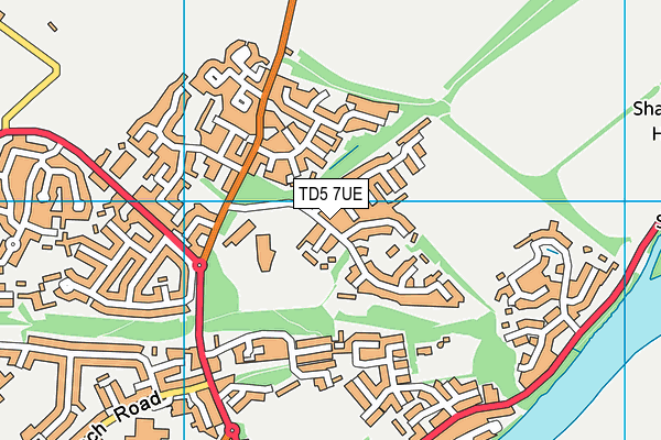 TD5 7UE map - OS VectorMap District (Ordnance Survey)