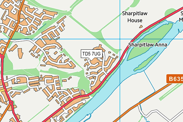 TD5 7UG map - OS VectorMap District (Ordnance Survey)