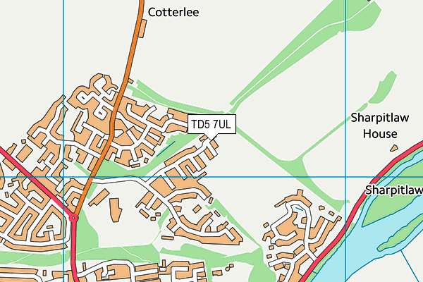 TD5 7UL map - OS VectorMap District (Ordnance Survey)