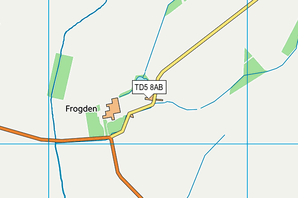 TD5 8AB map - OS VectorMap District (Ordnance Survey)