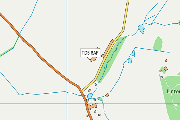 TD5 8AF map - OS VectorMap District (Ordnance Survey)