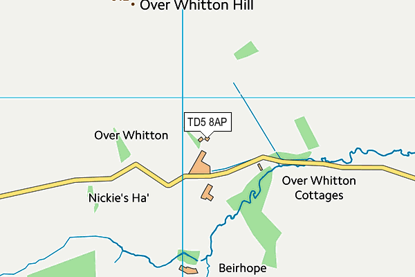 TD5 8AP map - OS VectorMap District (Ordnance Survey)