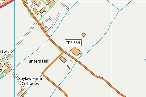 TD5 8BH map - OS VectorMap District (Ordnance Survey)