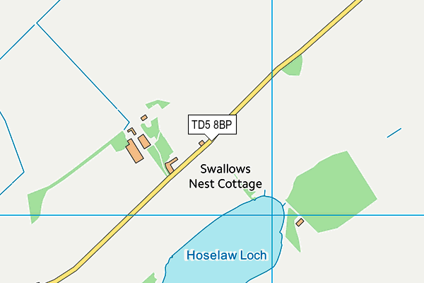 TD5 8BP map - OS VectorMap District (Ordnance Survey)