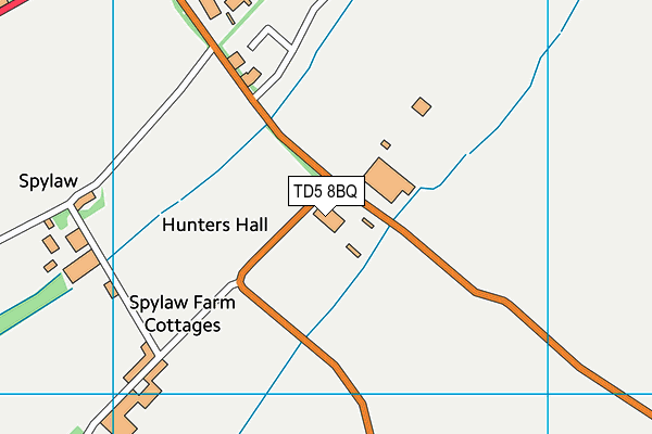 TD5 8BQ map - OS VectorMap District (Ordnance Survey)