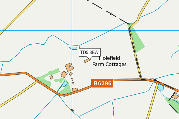 TD5 8BW map - OS VectorMap District (Ordnance Survey)