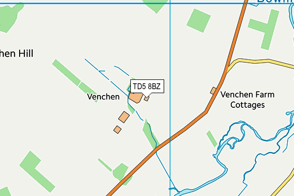 TD5 8BZ map - OS VectorMap District (Ordnance Survey)