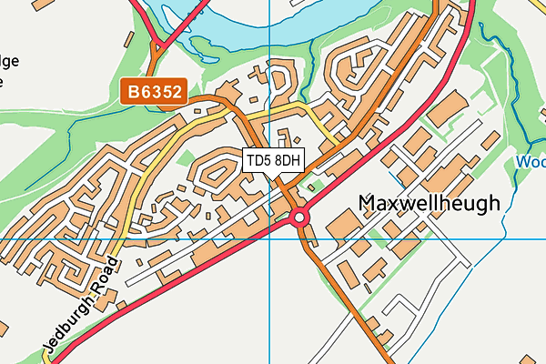 TD5 8DH map - OS VectorMap District (Ordnance Survey)