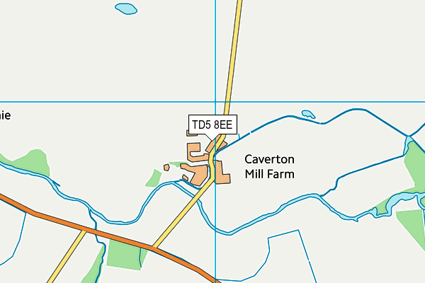 TD5 8EE map - OS VectorMap District (Ordnance Survey)