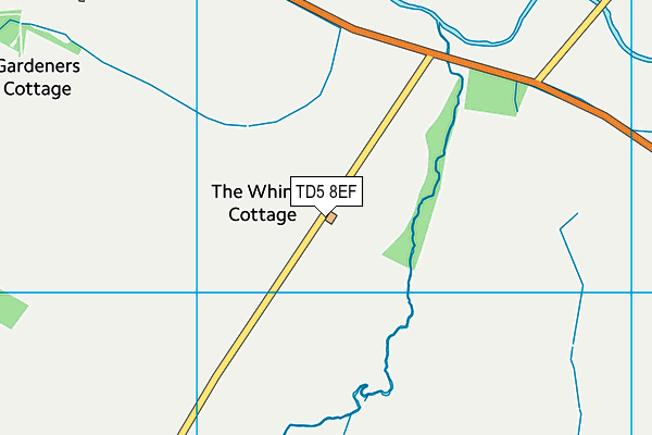 TD5 8EF map - OS VectorMap District (Ordnance Survey)