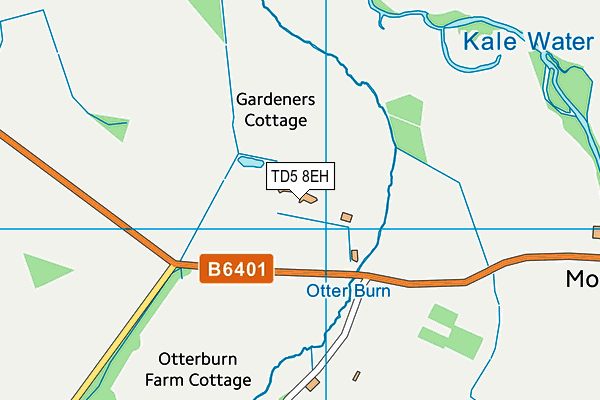 TD5 8EH map - OS VectorMap District (Ordnance Survey)