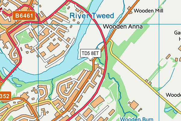 TD5 8ET map - OS VectorMap District (Ordnance Survey)