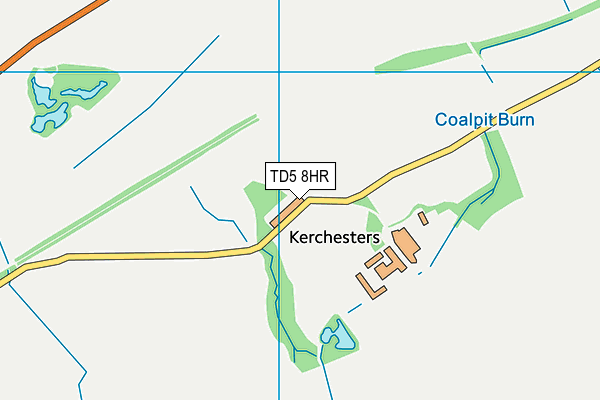 TD5 8HR map - OS VectorMap District (Ordnance Survey)