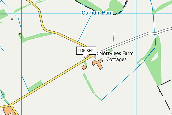 TD5 8HT map - OS VectorMap District (Ordnance Survey)