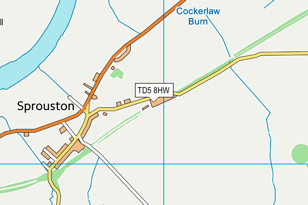 TD5 8HW map - OS VectorMap District (Ordnance Survey)