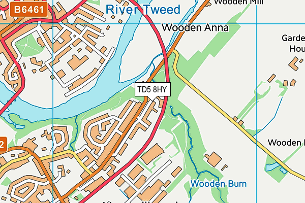 TD5 8HY map - OS VectorMap District (Ordnance Survey)