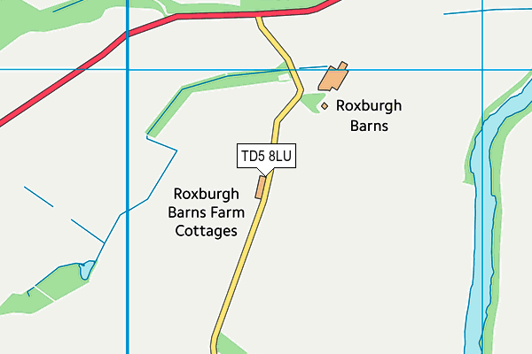 TD5 8LU map - OS VectorMap District (Ordnance Survey)