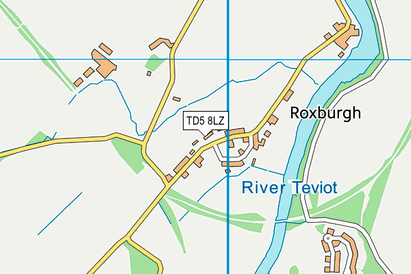 TD5 8LZ map - OS VectorMap District (Ordnance Survey)