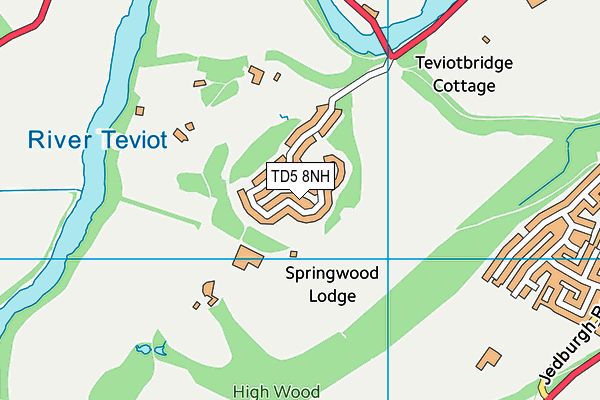 TD5 8NH map - OS VectorMap District (Ordnance Survey)