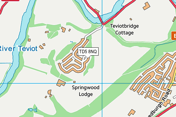 TD5 8NQ map - OS VectorMap District (Ordnance Survey)