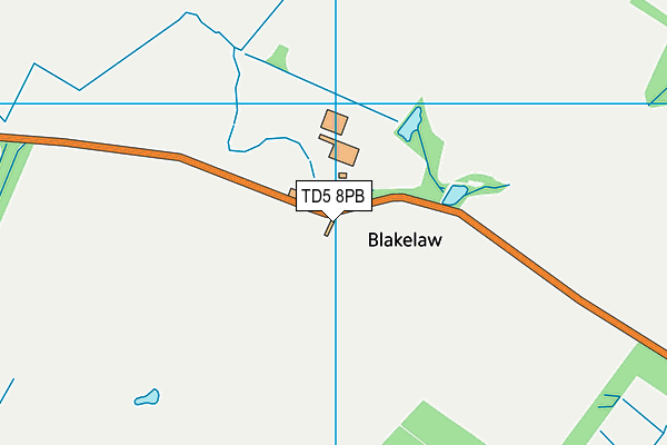 TD5 8PB map - OS VectorMap District (Ordnance Survey)