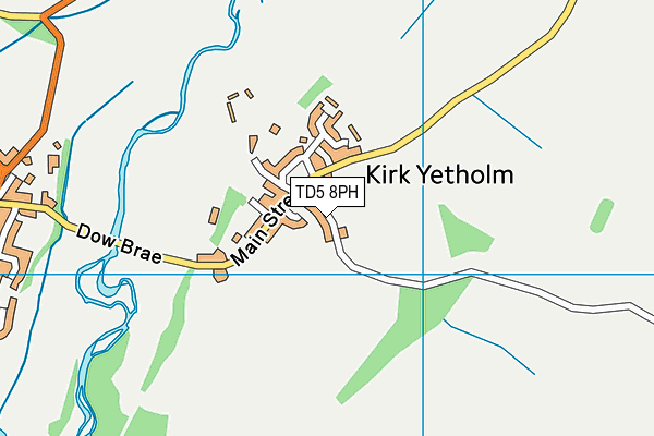 TD5 8PH map - OS VectorMap District (Ordnance Survey)