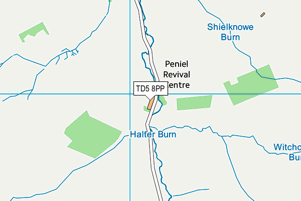 TD5 8PP map - OS VectorMap District (Ordnance Survey)