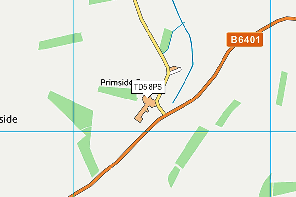 TD5 8PS map - OS VectorMap District (Ordnance Survey)