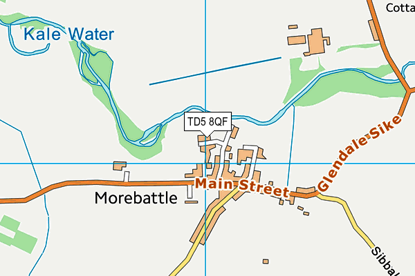 TD5 8QF map - OS VectorMap District (Ordnance Survey)