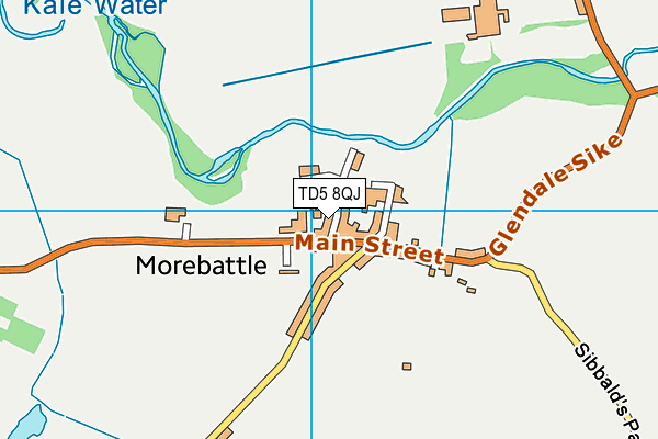 TD5 8QJ map - OS VectorMap District (Ordnance Survey)