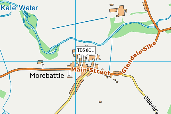 TD5 8QL map - OS VectorMap District (Ordnance Survey)