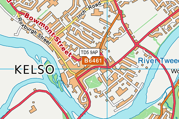 TD5 9AP map - OS VectorMap District (Ordnance Survey)