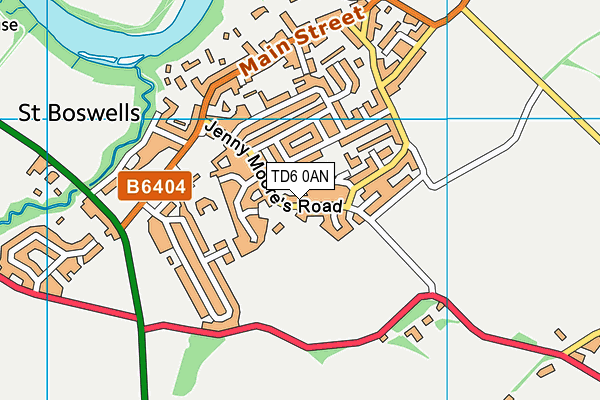 TD6 0AN map - OS VectorMap District (Ordnance Survey)