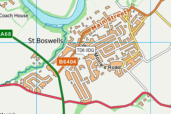 TD6 0DQ map - OS VectorMap District (Ordnance Survey)