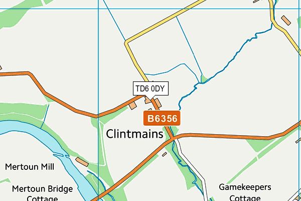 TD6 0DY map - OS VectorMap District (Ordnance Survey)