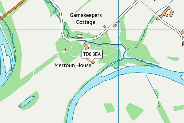 TD6 0EA map - OS VectorMap District (Ordnance Survey)