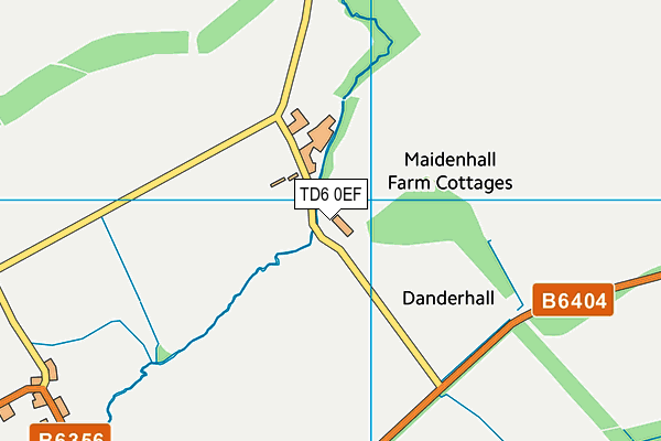 TD6 0EF map - OS VectorMap District (Ordnance Survey)