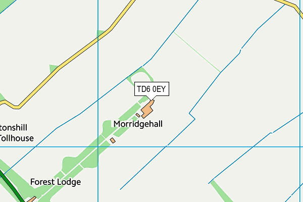 TD6 0EY map - OS VectorMap District (Ordnance Survey)