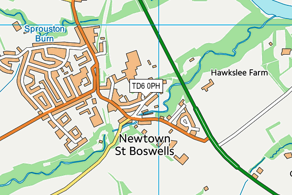 TD6 0PH map - OS VectorMap District (Ordnance Survey)