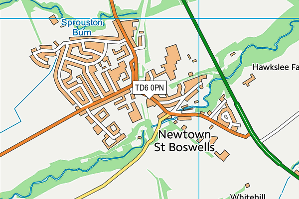 TD6 0PN map - OS VectorMap District (Ordnance Survey)