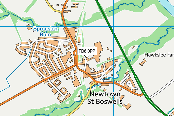 TD6 0PP map - OS VectorMap District (Ordnance Survey)