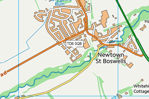 TD6 0QB map - OS VectorMap District (Ordnance Survey)