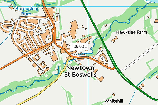 TD6 0QE map - OS VectorMap District (Ordnance Survey)