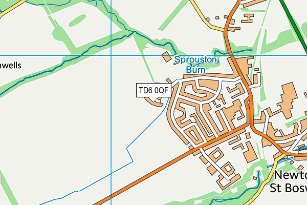 TD6 0QF map - OS VectorMap District (Ordnance Survey)