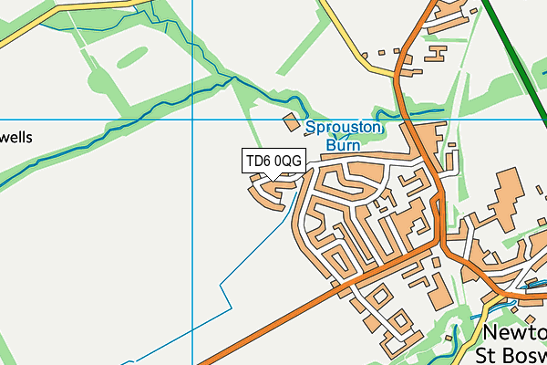 TD6 0QG map - OS VectorMap District (Ordnance Survey)
